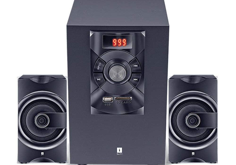 iBall SoundKing i3-2.1 Multimedia Speaker, Black