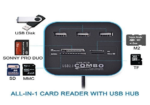 USIMPORTED All in One Combo Card Reader